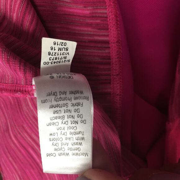 Athleta pink racerback mesh tank top Sz XS - Picture 7 of 7